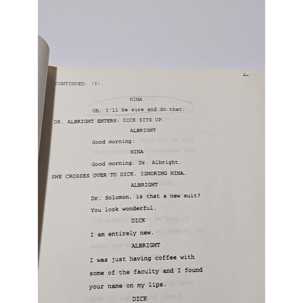 Vintage 3rd Rock from the Sun Script First Draft 1995 TV Memorabilia