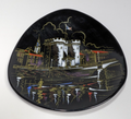 Longwy Verdun Porte Chaussee Hand-Painted French Ceramic Plate #35221