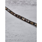 Brown Beaded Wrap Bracelet Leather Cord Multi Tone Stone Boho