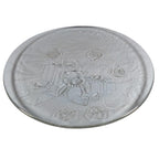 Vintage Clear Glass Teddy Bear Christmas Platter Holiday Serving Dish