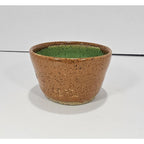 Vintage Chili Pottery Bowl Brown Green Glaze Rustic