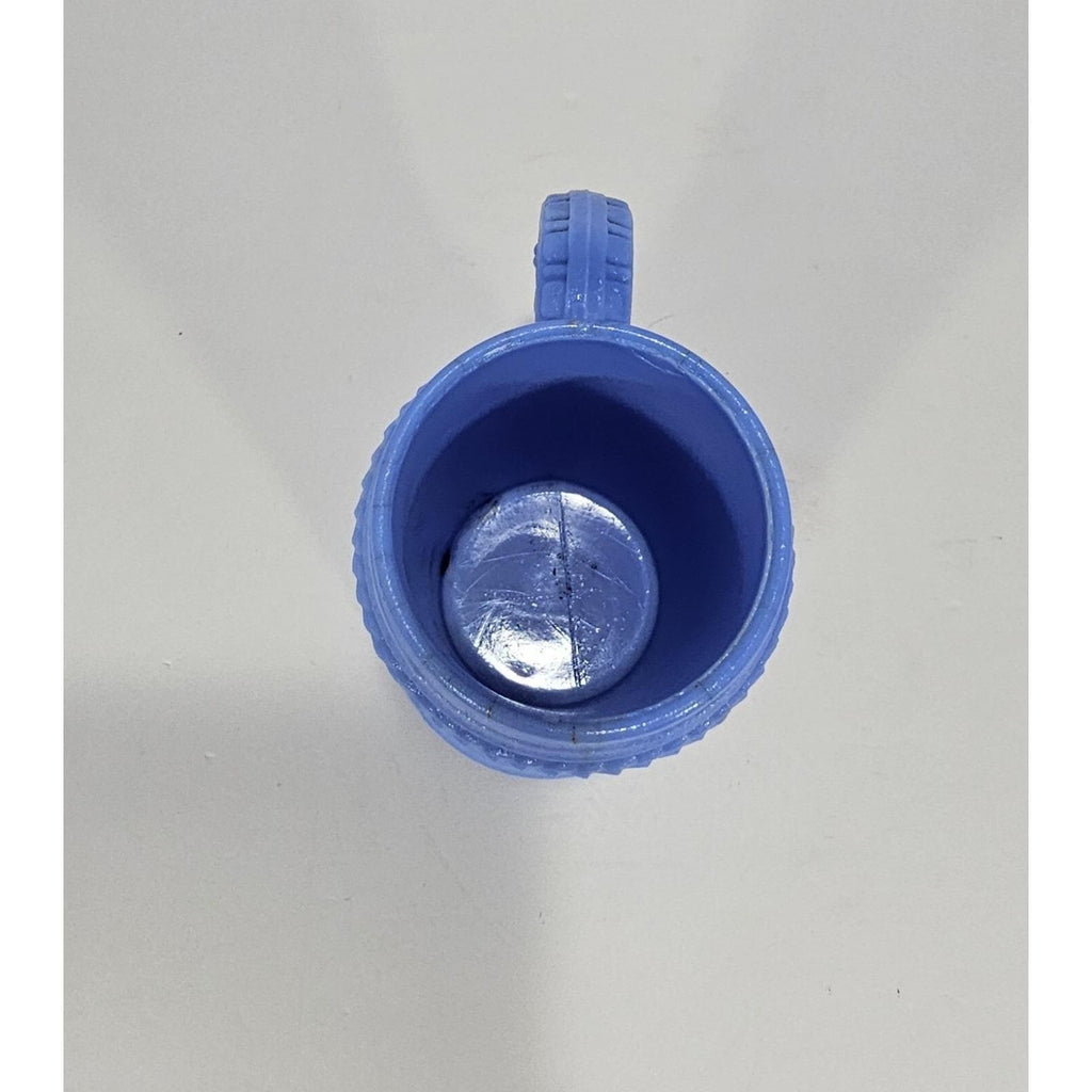 Westmoreland Blue Glass Stein Medieval Knight Relief Mug