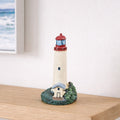 Mini Resin Lighthouse Figurine Coastal Nautical Decor Small Lighthouse
