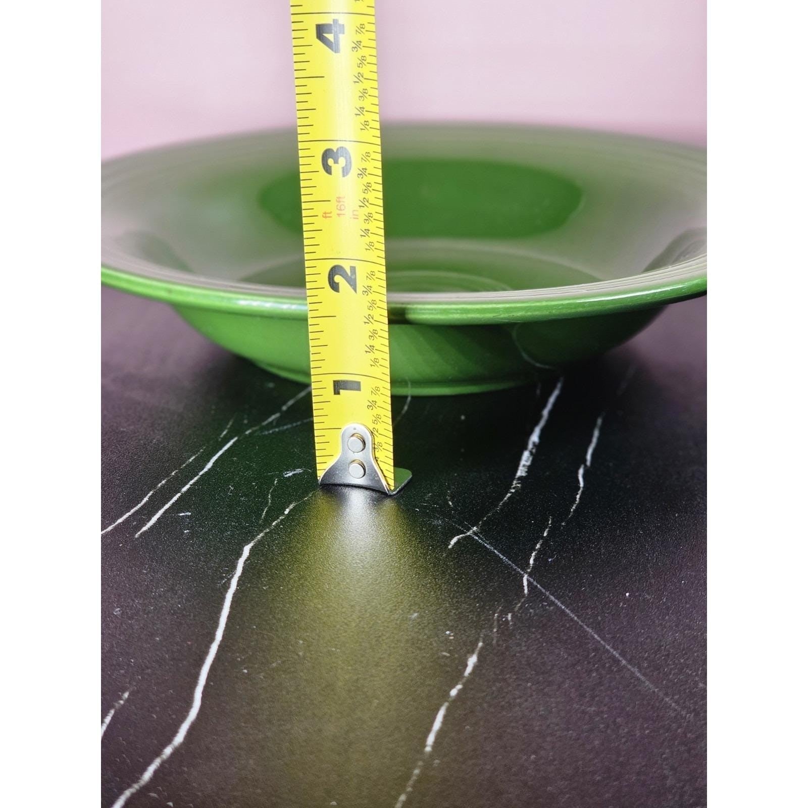 Vintage Fiesta Medium Green Deep Plate 1959 USA Dinnerware