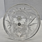 Vintage Crystal clear glass bell - Sun design