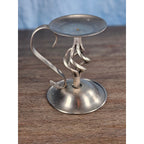 Vintage Bradford Exchange Solid Brass Candle Holder Twisted Stem Design