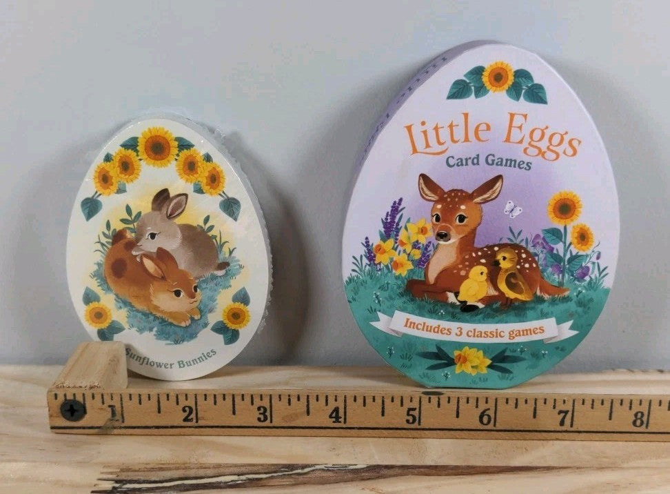 New Little Eggs Card Games - 3 Classic Family Games For 2-5 Players Ages 4+