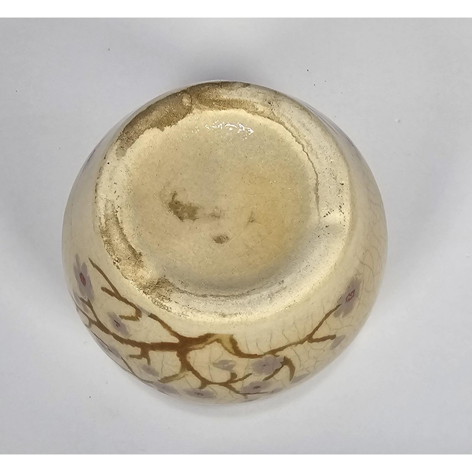 Vintage Small Vase with Cherry Blossom Design – Asian Floral Porcelain