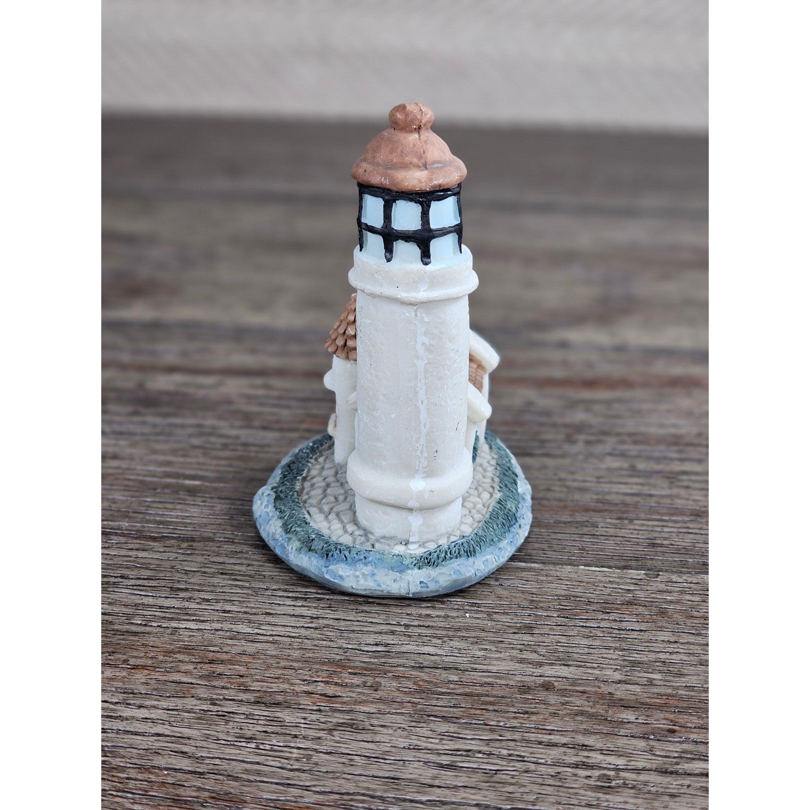 Miniature Lighthouse Resin Figurine Coastal Nautical Decor 3.5"