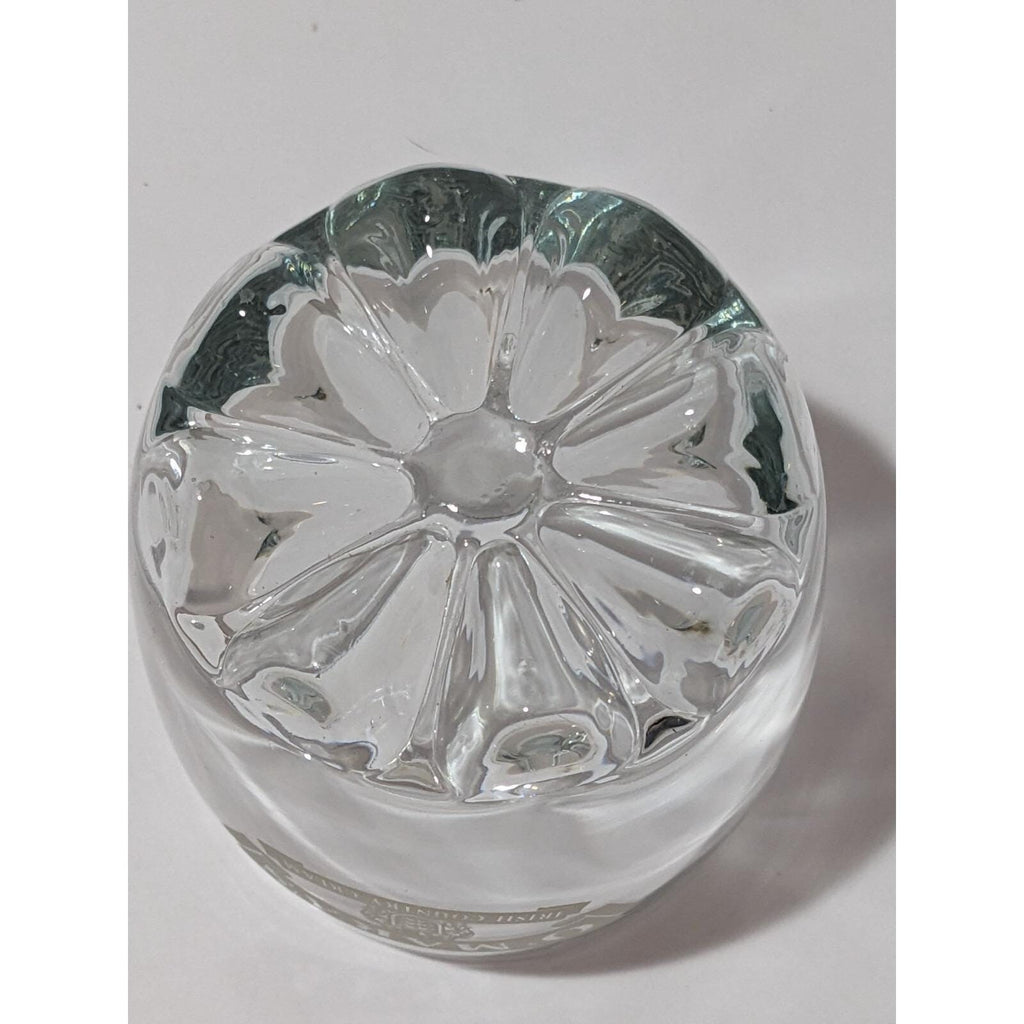 Vintage OMara Irish Country Cream Glass Etched Logo Cocktail Glass
