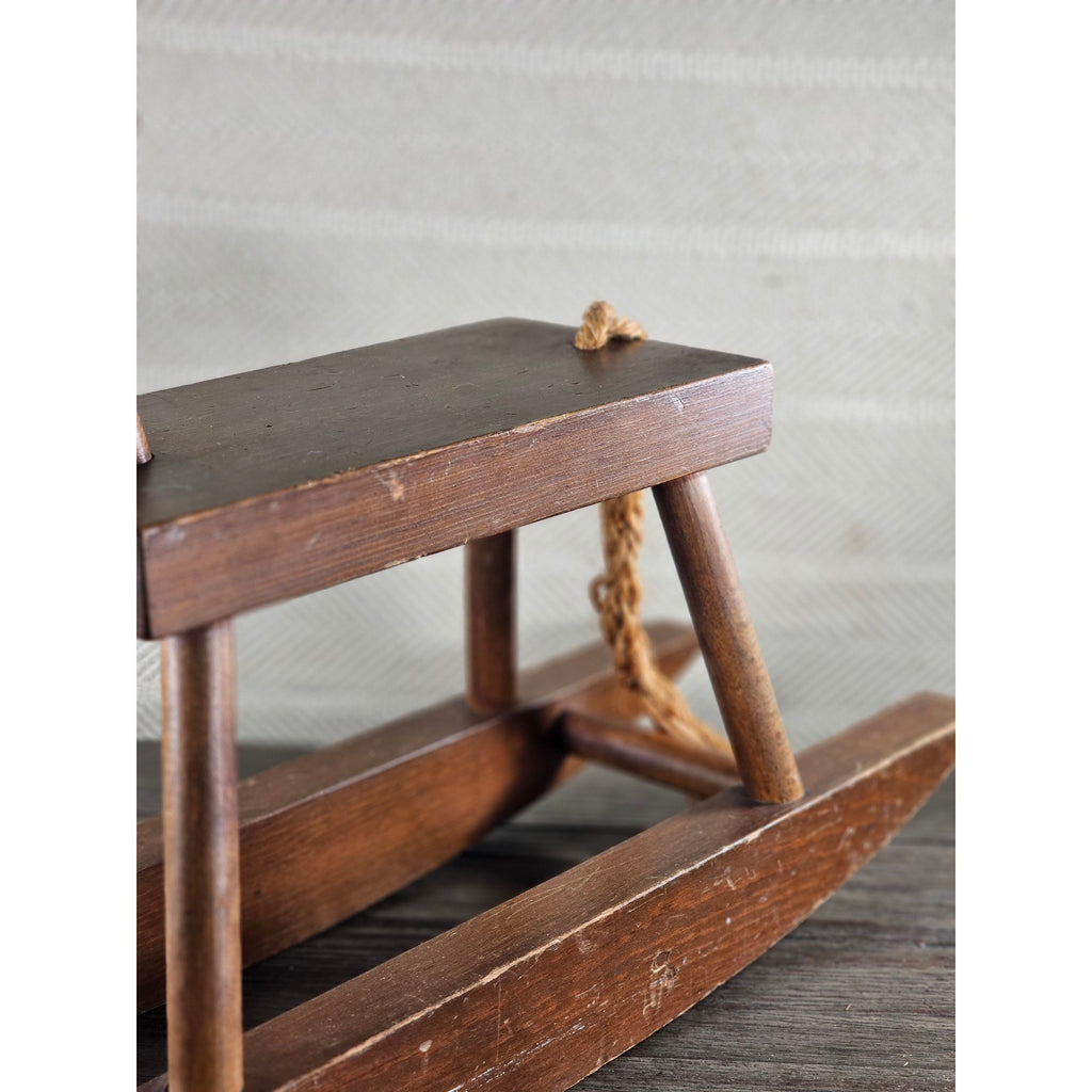 Colonial Wood Products Rocking Horse USA Rustic Nursery Decor