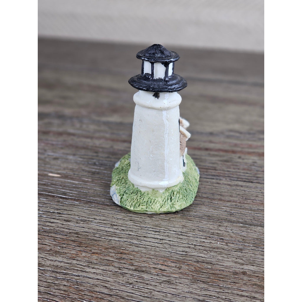 Mini Nautical Lighthouse Figurine Coastal Resin 3 Inch Decor