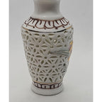 Vintage Porcelain Miniature Vase Lily Flower 2.5 Inch