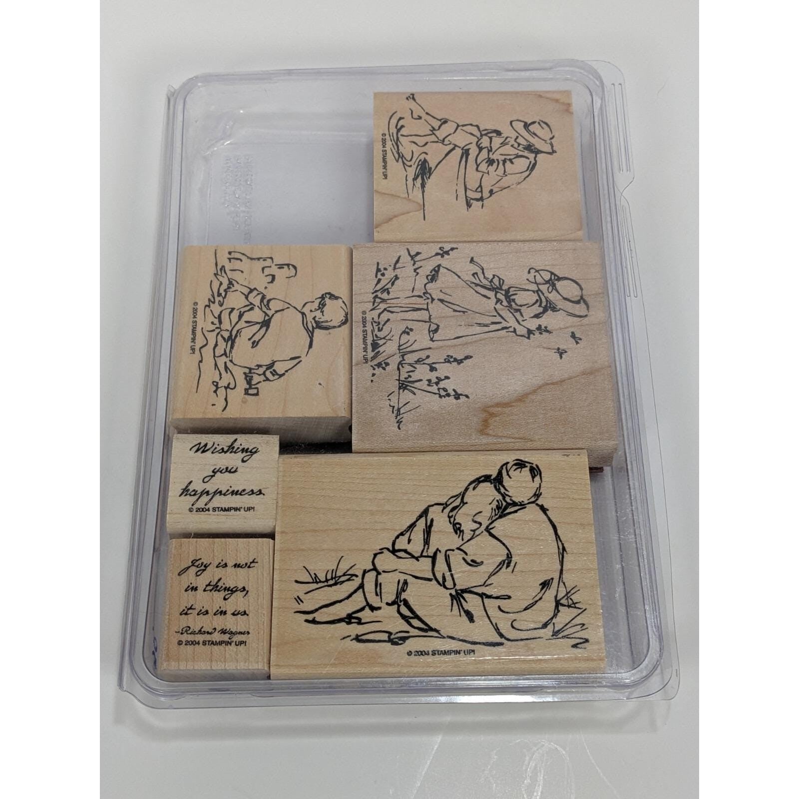 Stampin Up Summer By The Sea Stamp Set 2004 Retired Set of 6