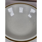 Design Four Stoneware Serving Bowl Brown Rim Made in Japan 9"