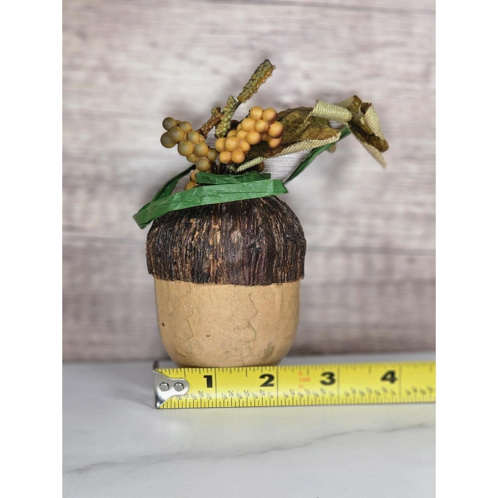 Woodland Mouse & Acorn Ornaments Set | Rustic Nature Holiday Decor