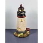 KS Collection Lighthouse Figurine Blue Brick Base Coastal Decor