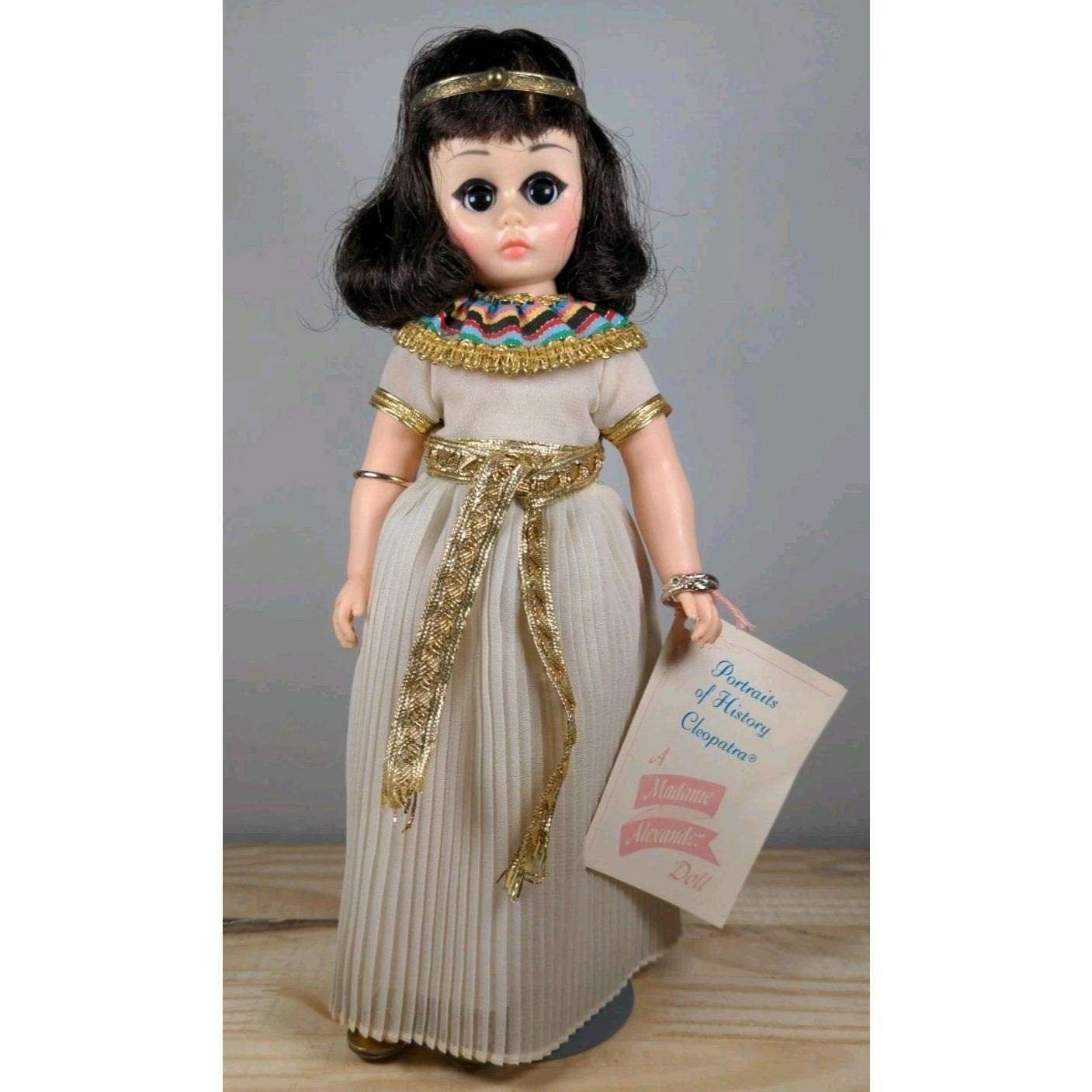 Madame Alexander Cleopatra Doll with Original Box Stand & Tags Vintage
