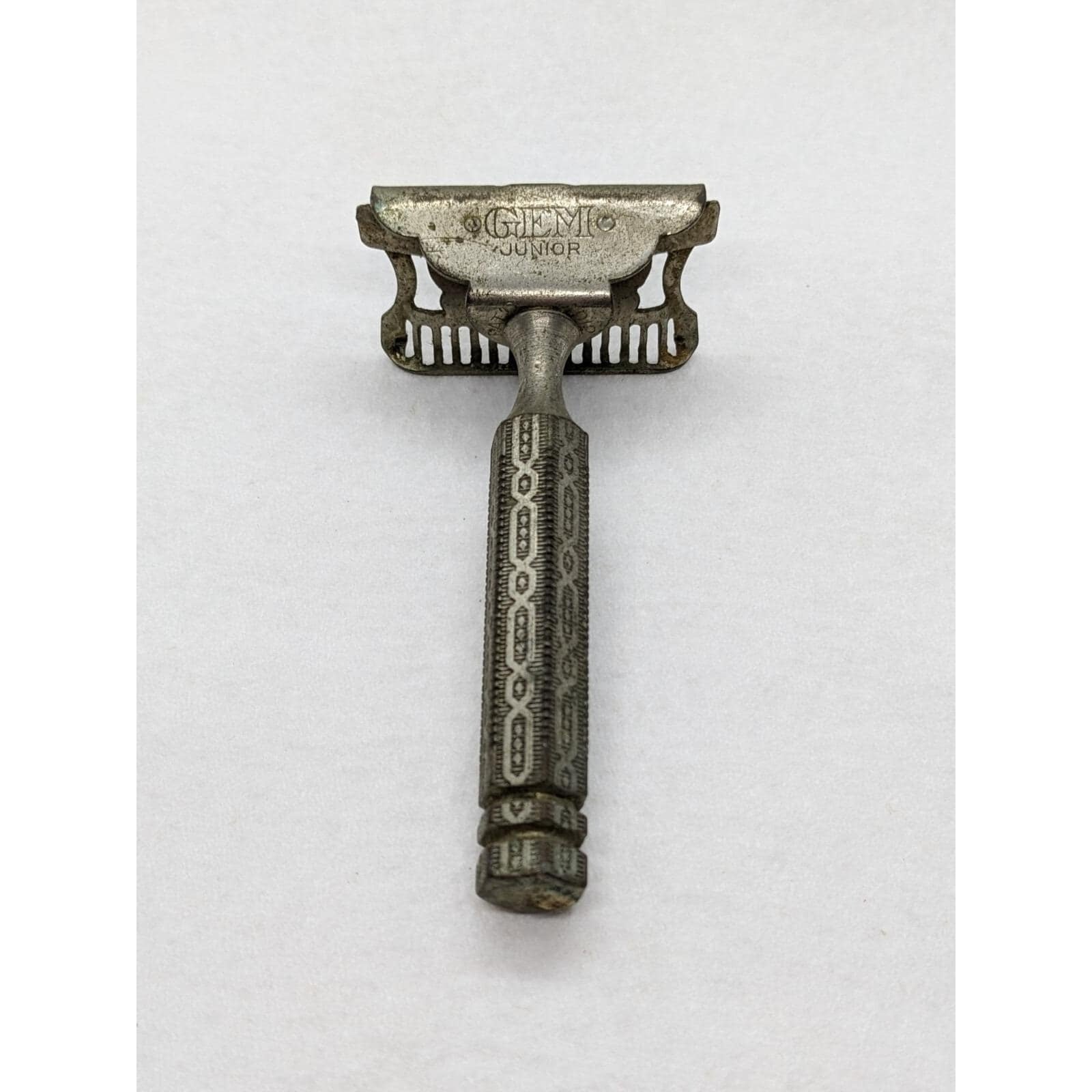 Vintage Gem Junior Safety Razor Single Edge Engraved Handle