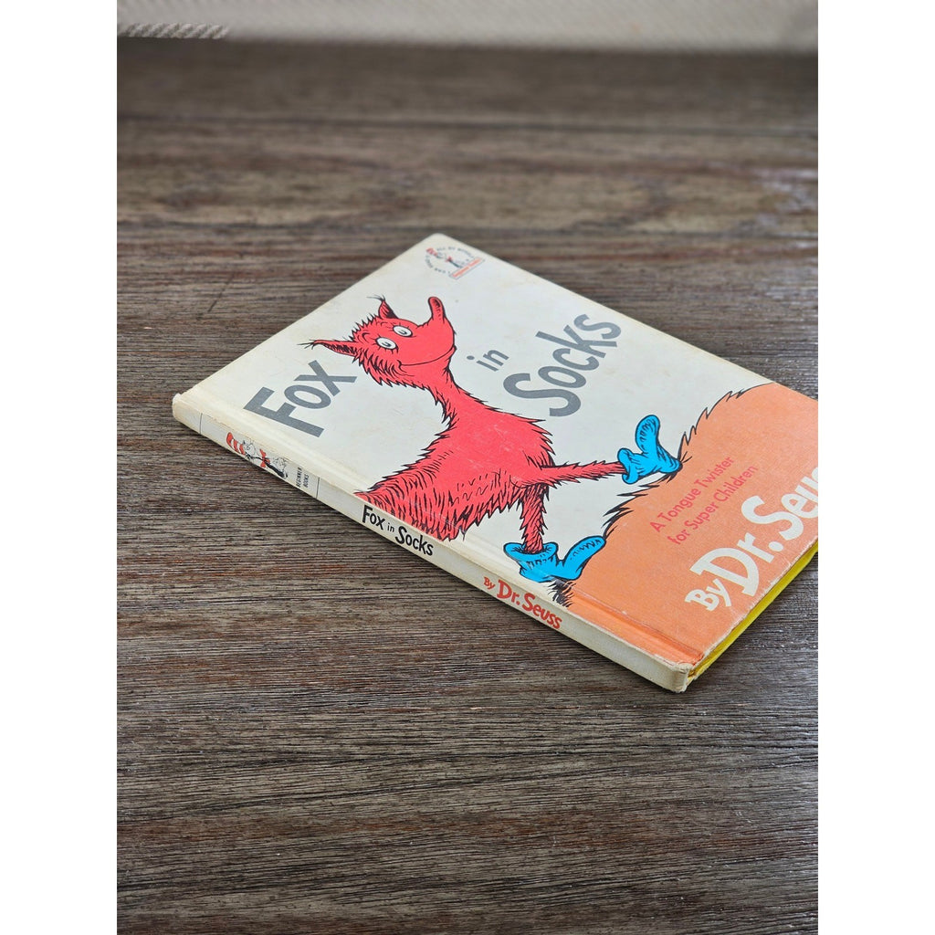 Fox in Socks Dr Seuss 1965 Beginner Books Hardcover