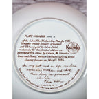 1985 Edna Hibel Mother and Child Plate "Erica & Jamie" Knowles 8.5"