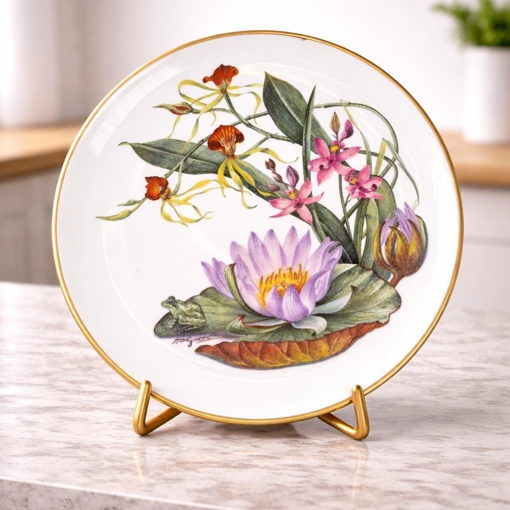 Franklin Mint Florida Everglades Wildflowers Plate 1978