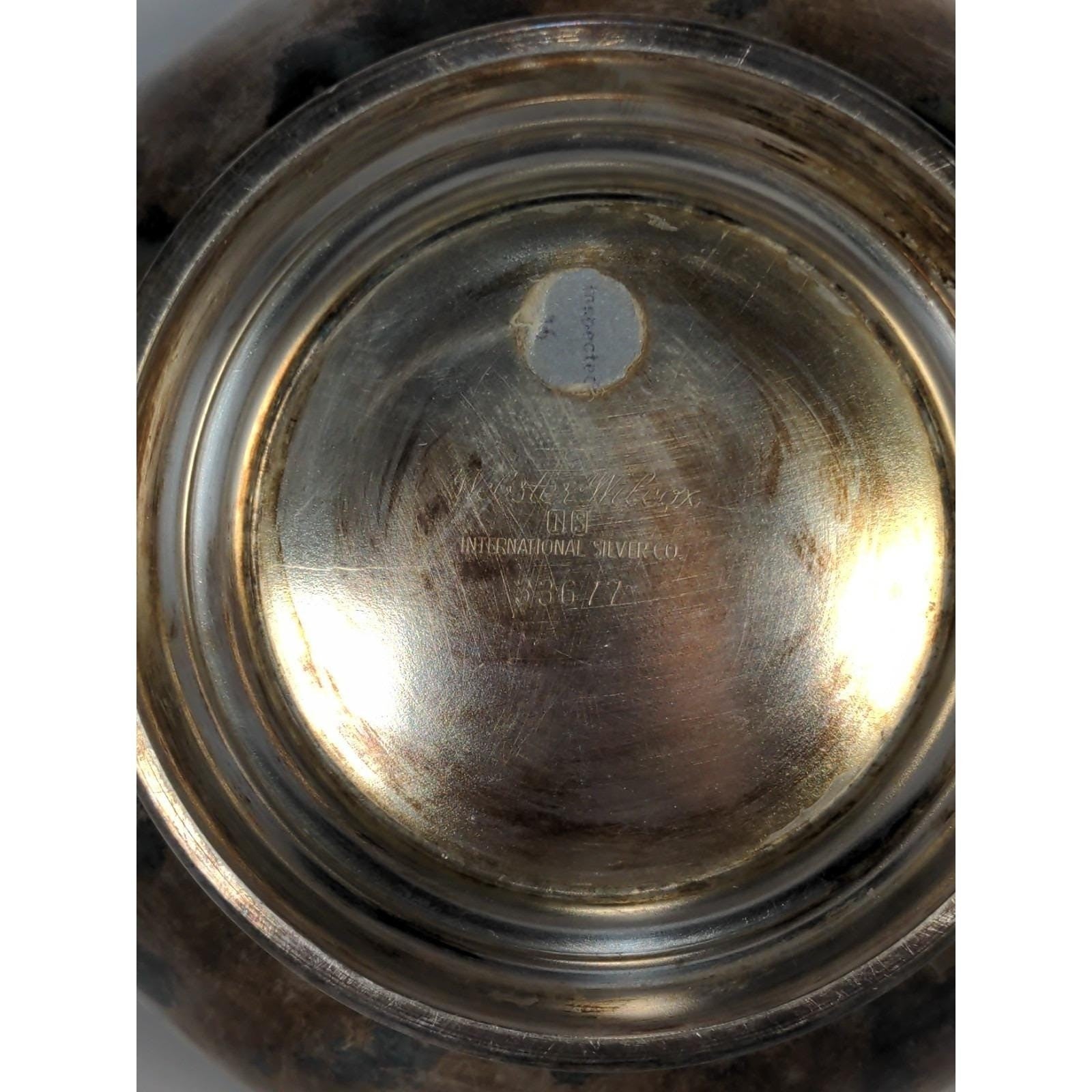 Vintage Webster Wilcox Silver Plated Oval Bowl Trinket Dish