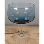 Fostoria Glamour Blue Sherbet or Champagne Glass 5 1/8 Inch Vintage