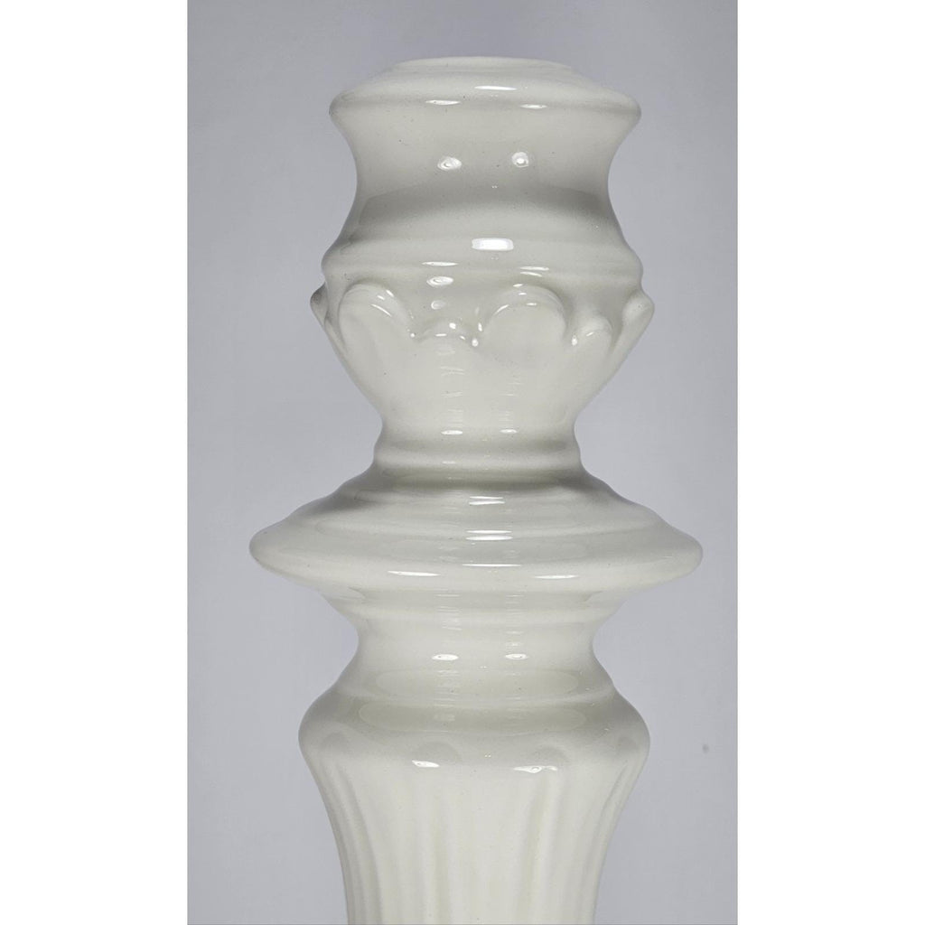 Williams Sonoma Candle Holder White Porcelain Italy Tall