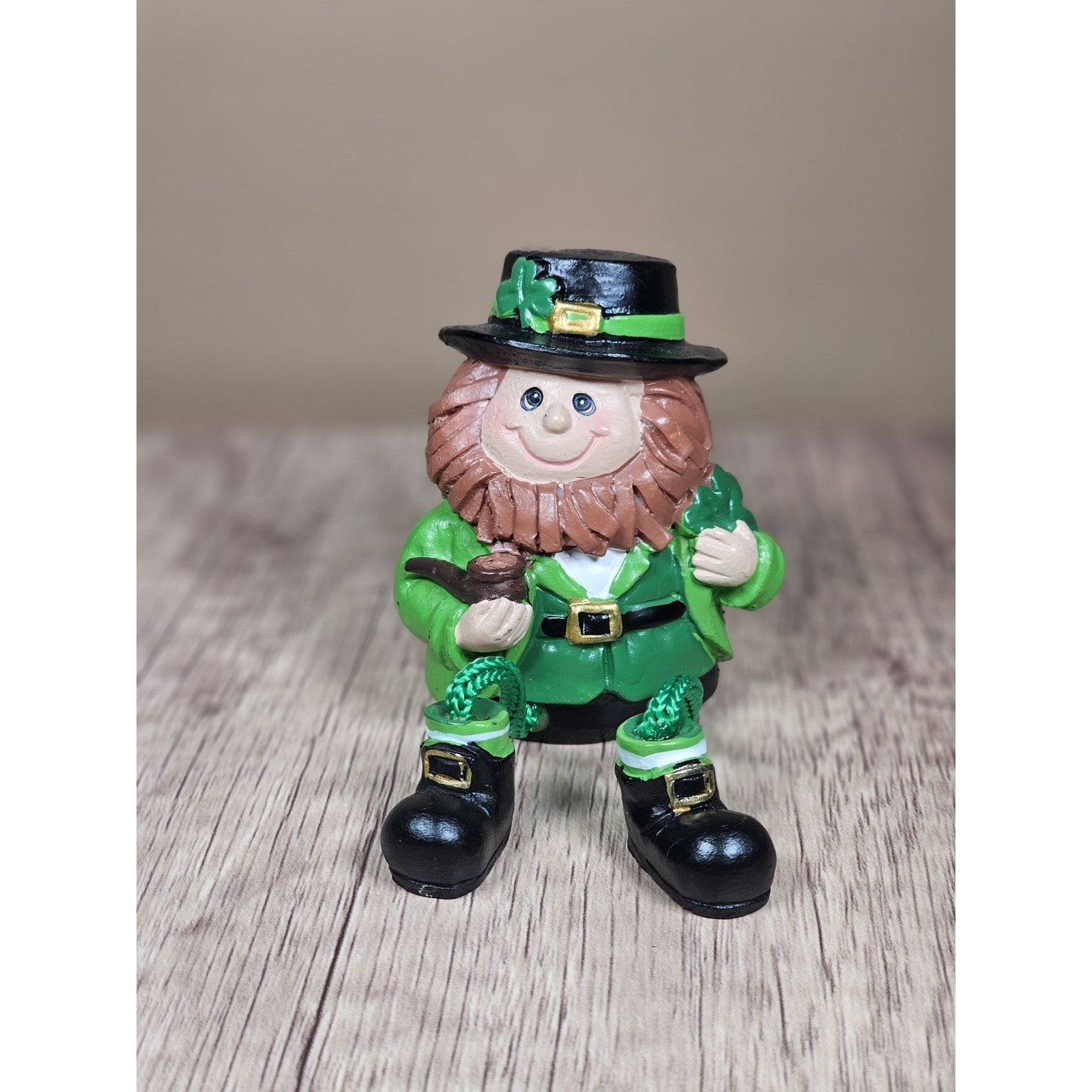 Set of 3 Sitting Leprechauns with Dangling Legs St Patricks Day Decor