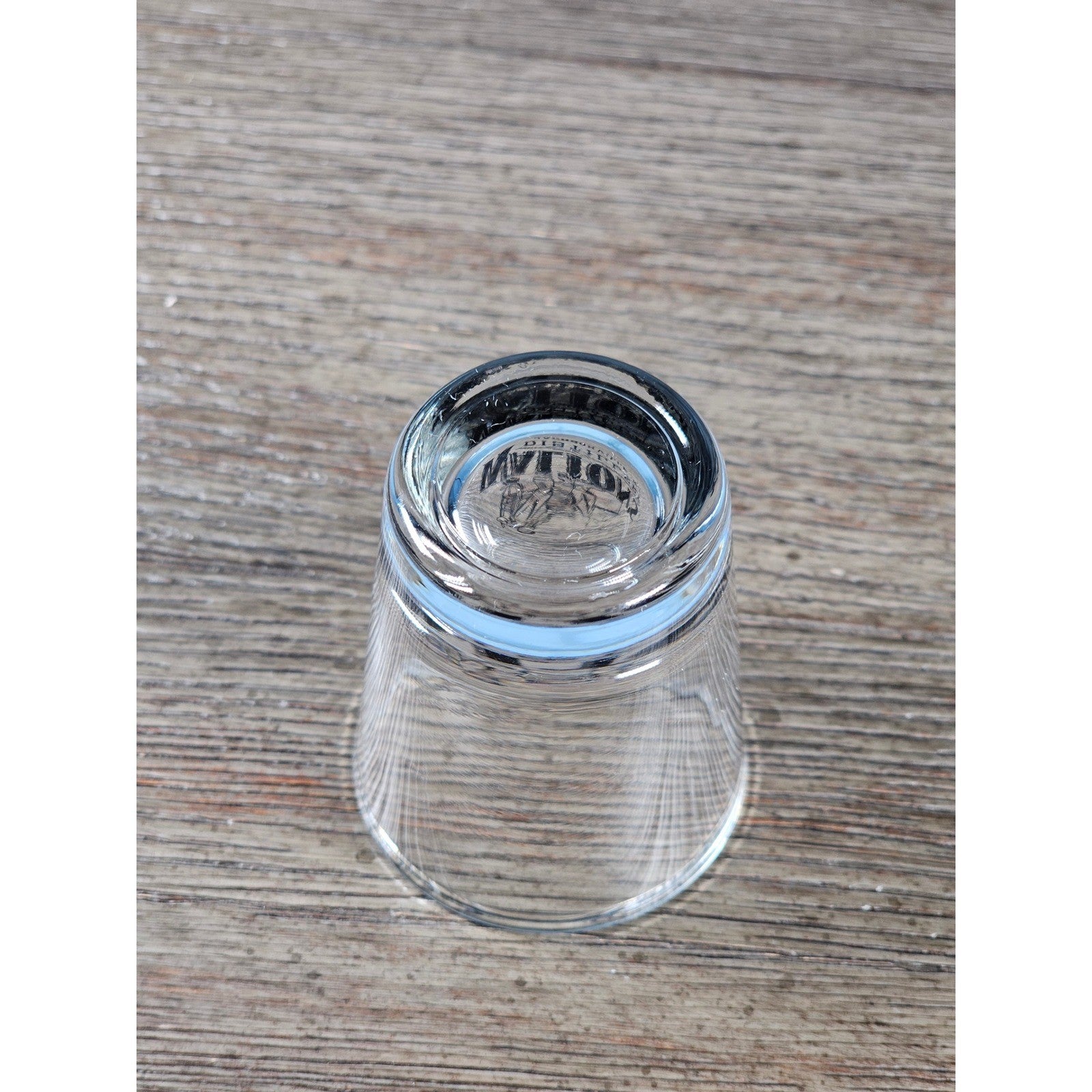 Walton's Distillery Shot Glass Souvenir Clear Glass Barware 2.5"