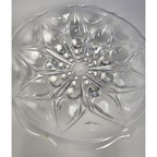Anchor Hocking Footed Bowl Set Teardrop Dot 1960s Glass