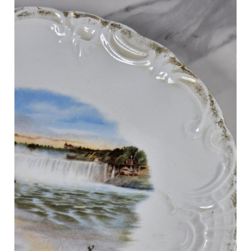Vintage Niagara Falls Prospect Point Souvenir Plate 8" Scenic Collectible