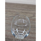 Laurel Gray Vineyards Wine Glass 7" Etched Stemware