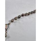 Vintage Rosary Necklace Sacred Heart Cross Religious Medal Beaded