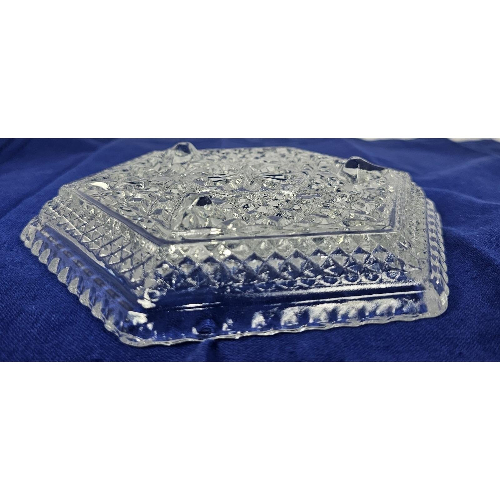 Anchor Hocking Wexford Footed Glass Dish 7.5 Inch Candy Bowl
