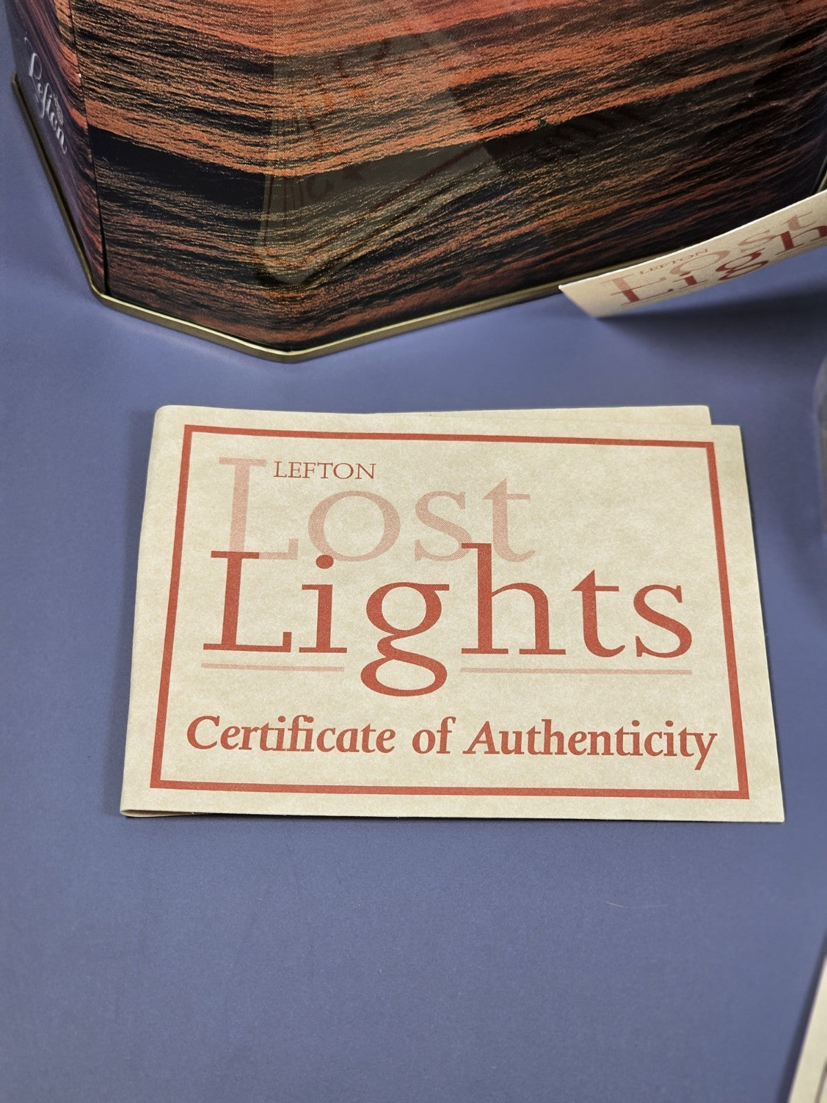 Lefton Lost Lights Cleveland Lighthouse Figurine With Box & Certificate