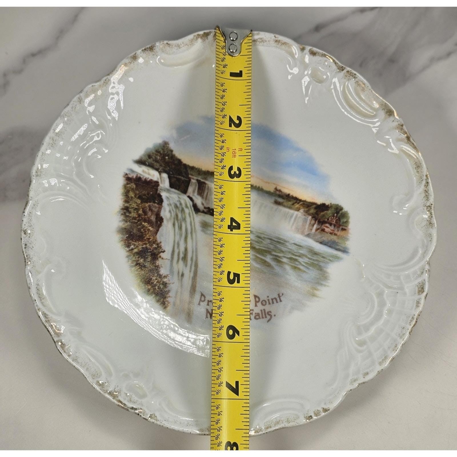 Vintage Niagara Falls Prospect Point Souvenir Plate 8" Scenic Collectible