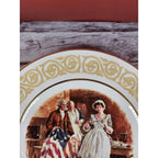 Vintage 1973 Avon Betsy Ross Plate Enoch Wedgwood England Gold Trim 9"