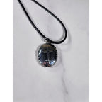 Vintage Madonna Pendant Necklace Lightweight Silver Tone Religious