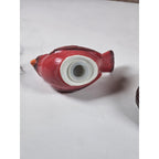 Cardinal Bird Salt Pepper Shakers Nest Set Ceramic Vintage