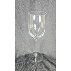 Vintage Crystal Wine Glass Clear Stemmed Barware 6.5"