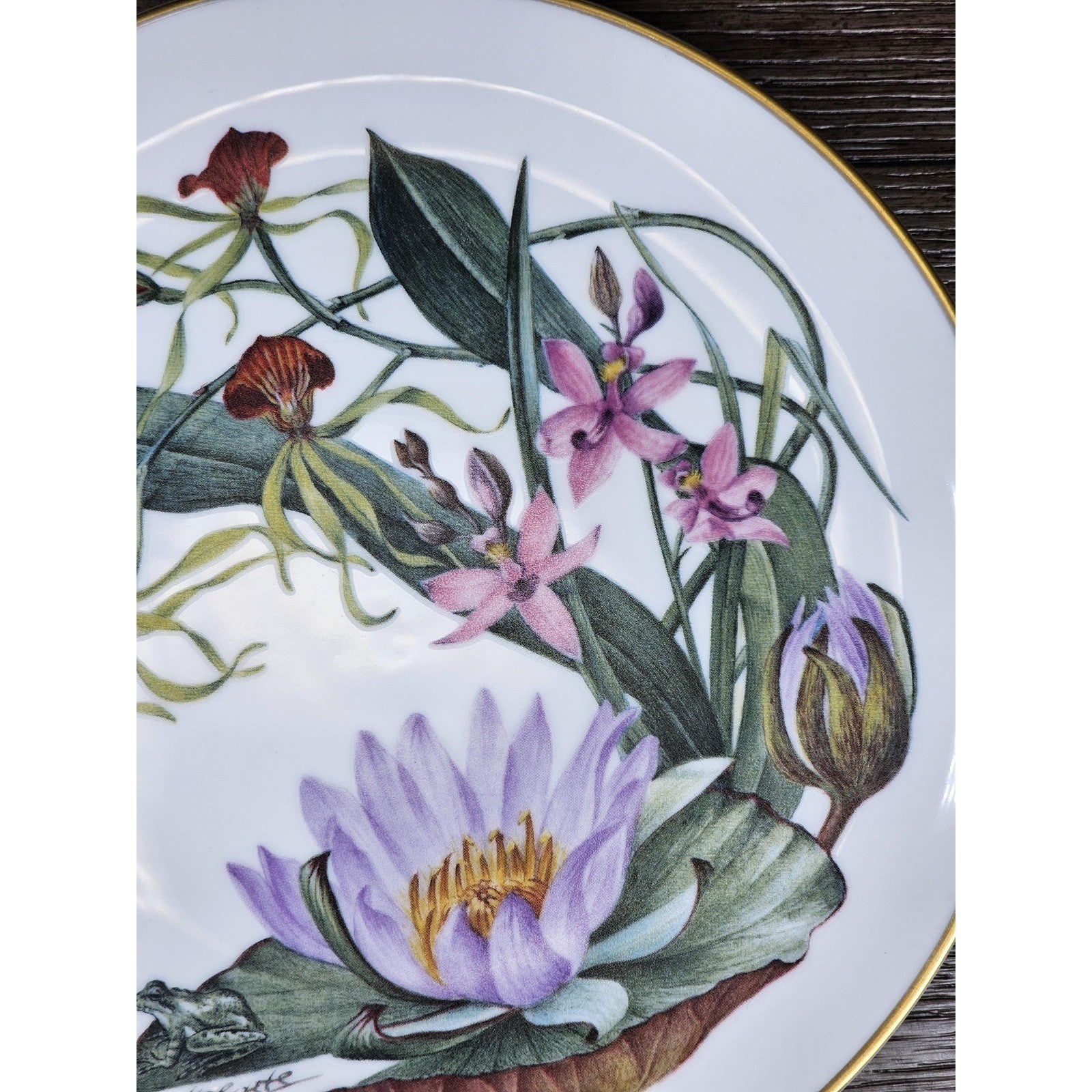 Franklin Mint Florida Everglades Wildflowers Plate 1978