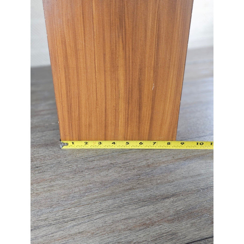 Vintage Countertop Wine Bottle Rack | Wood & Black Metal | Holds 3 Bottles