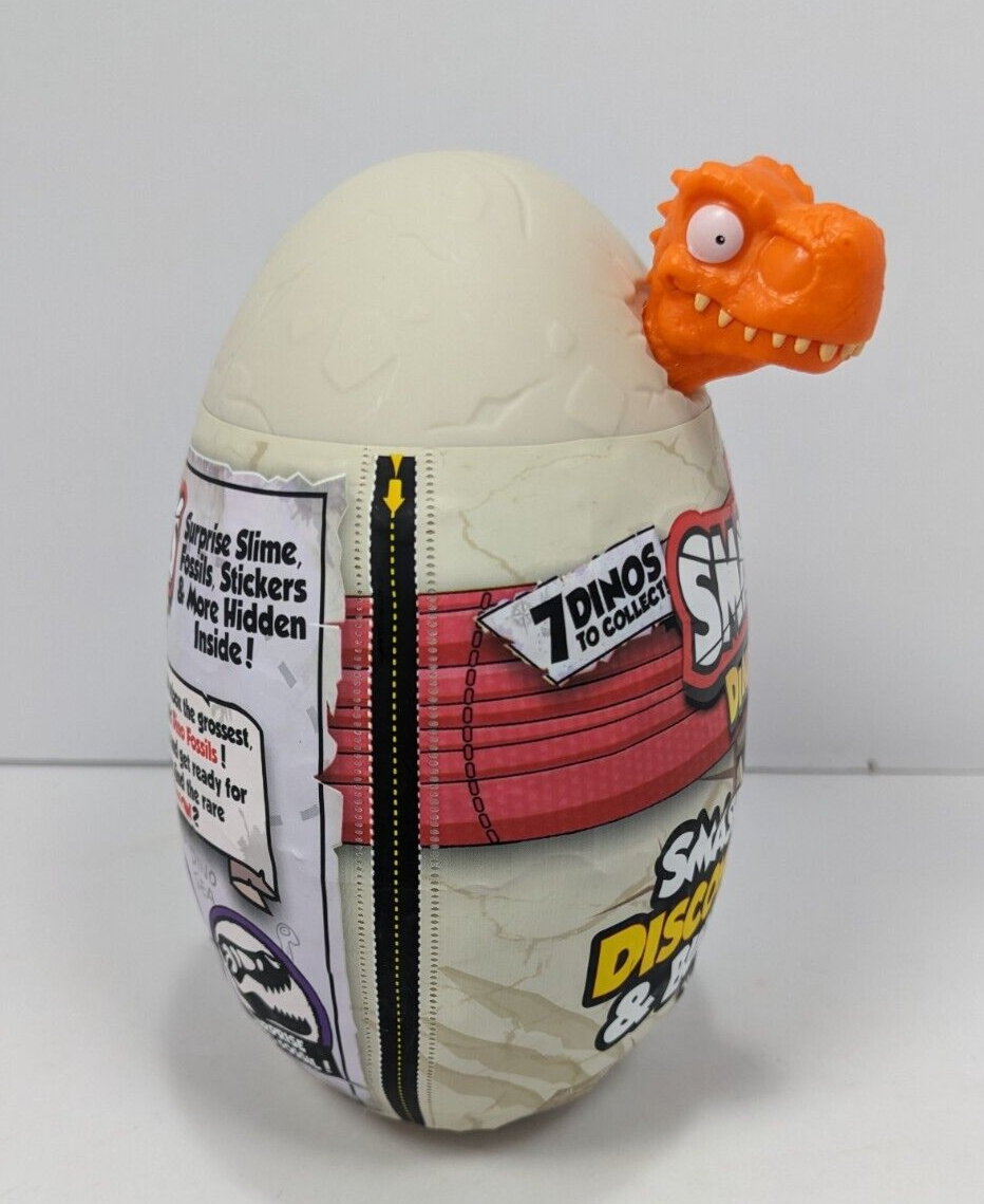 Zuru Smashers Dino Island Mystery Egg w/ Surprise Items-- Orange Dino Egg