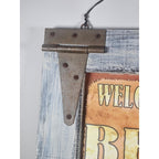 Welcome to the Beach Sign Wooden Wall Decor Coastal 14.5