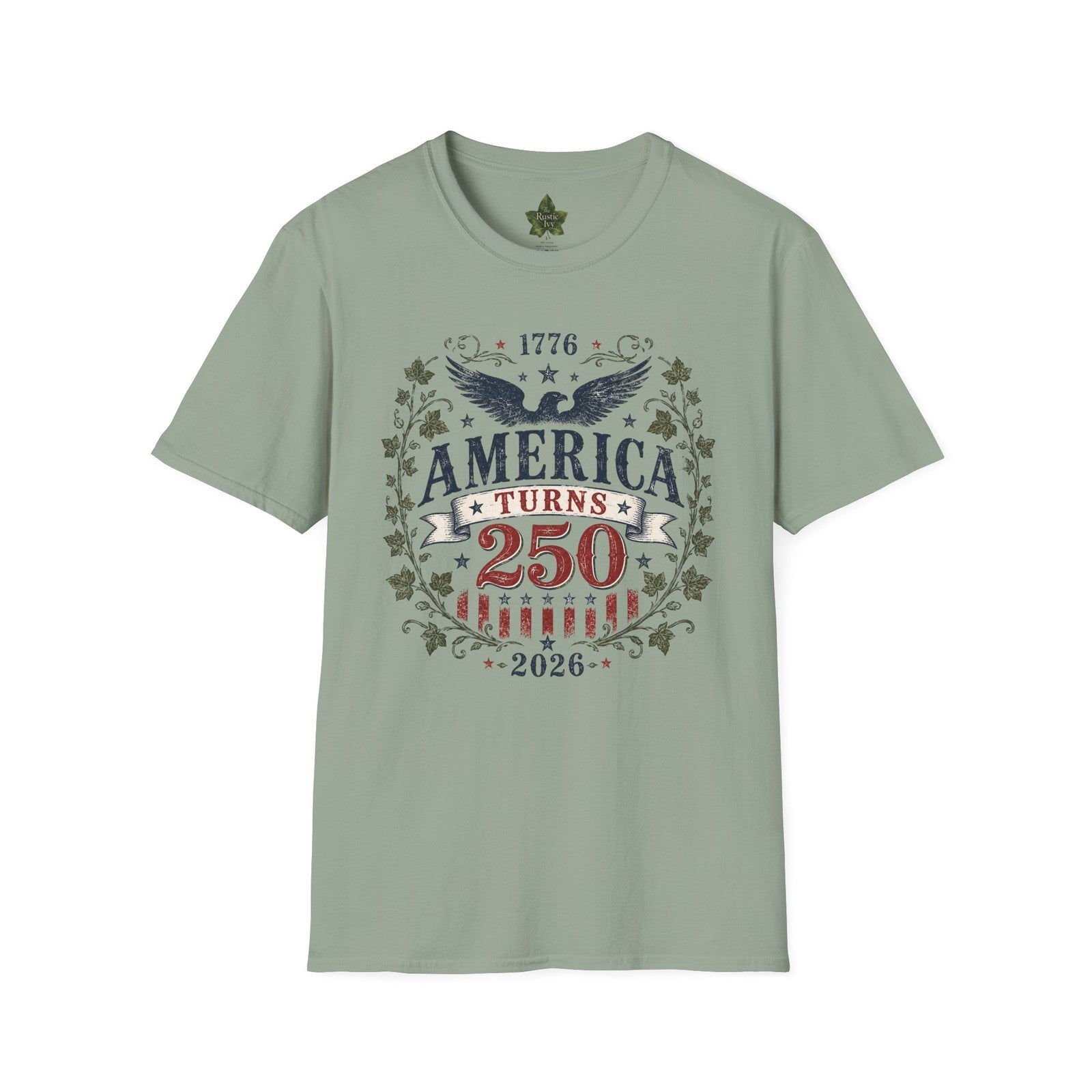 America Turns 250 Shirt 1776 2026 Patriotic Eagle 4th July Tee