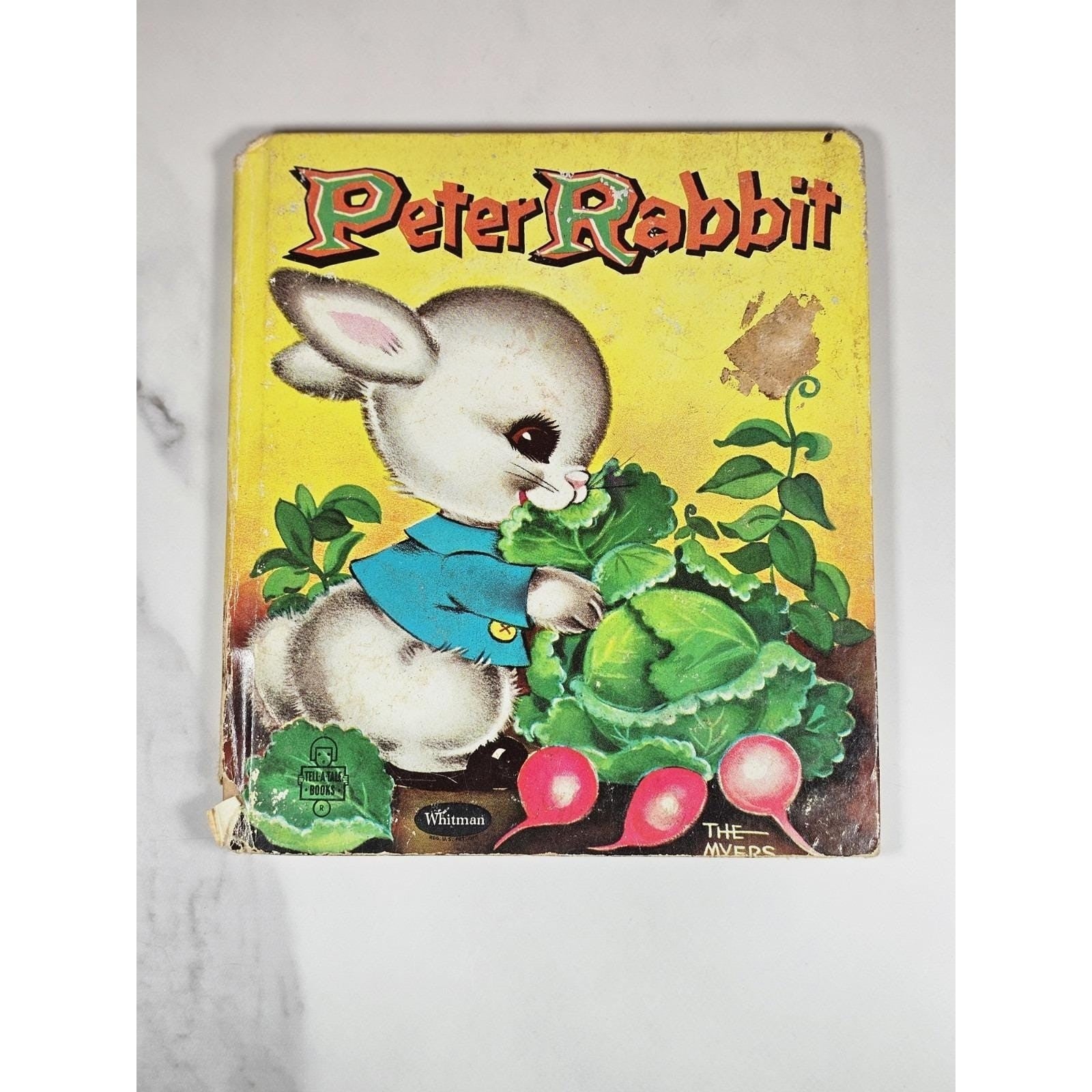 Vintage 1959 Peter Rabbit Hardcover Children's Book Whitman Illustrated
