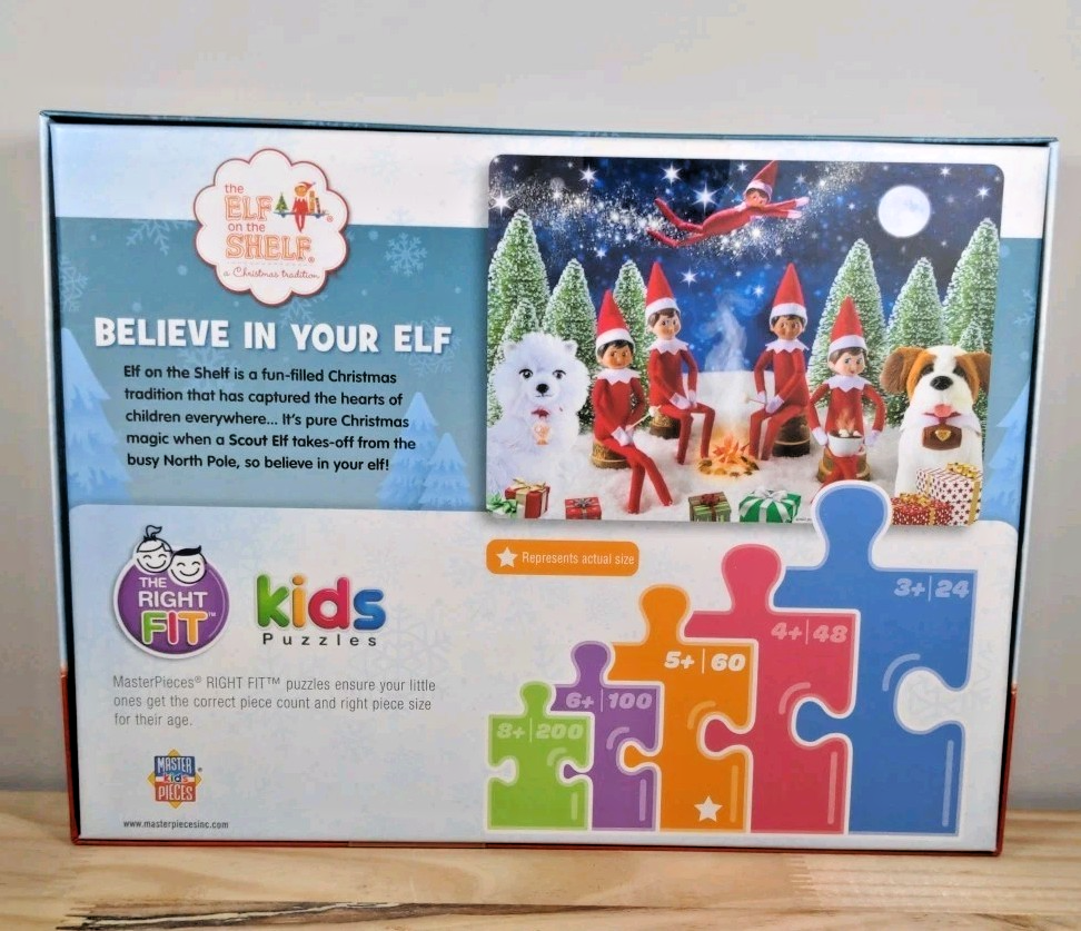 New Elf on a Shelf "Believe in Your Elf" 60 Pc. Jigsaw Puzzle 19"x 14"