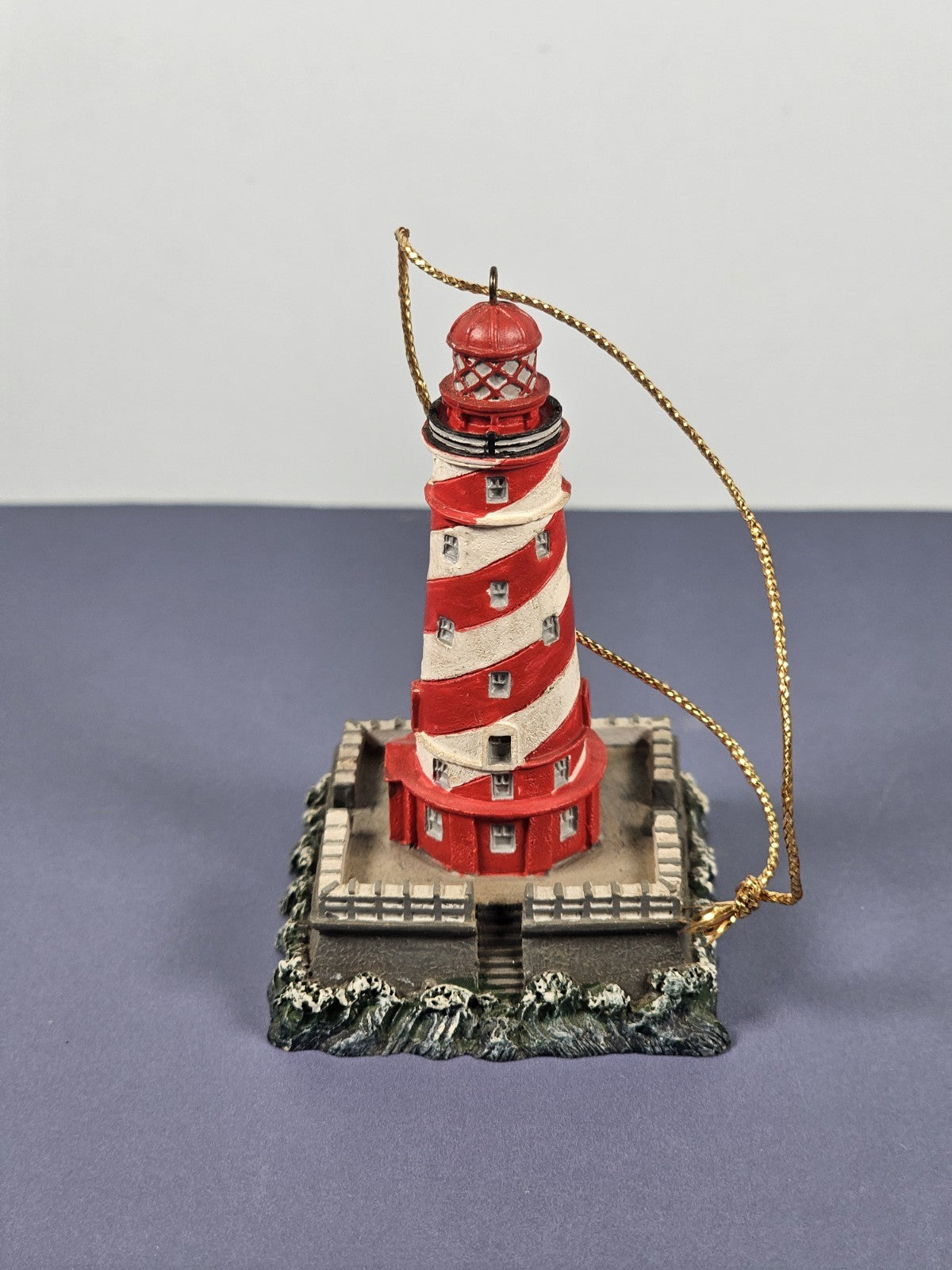 2000 Lefton White Shoal, MI Lighthouse Christmas Ornament 12856